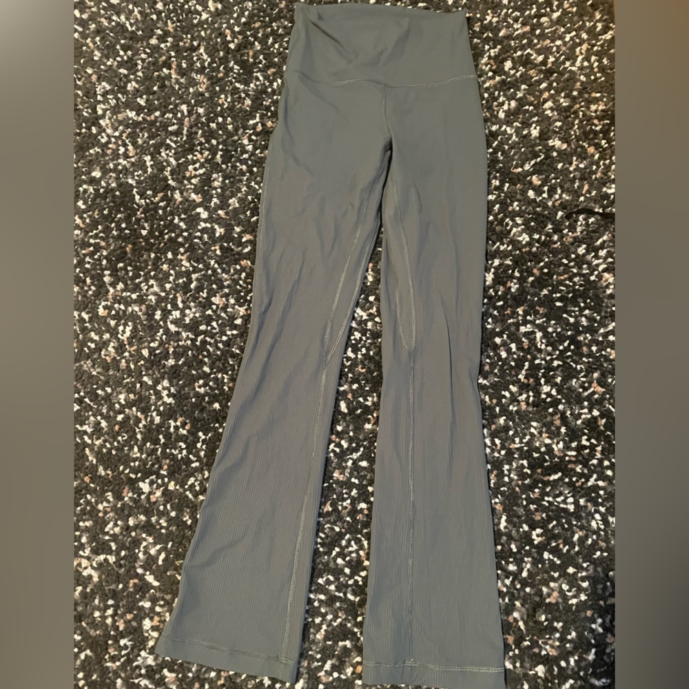 lululemon athletica Gray Flare Leggings